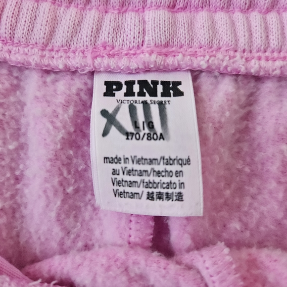 Pink Victoria Secret Wide-Leg Drawstring Lounge Pants - Picture 3 of 6